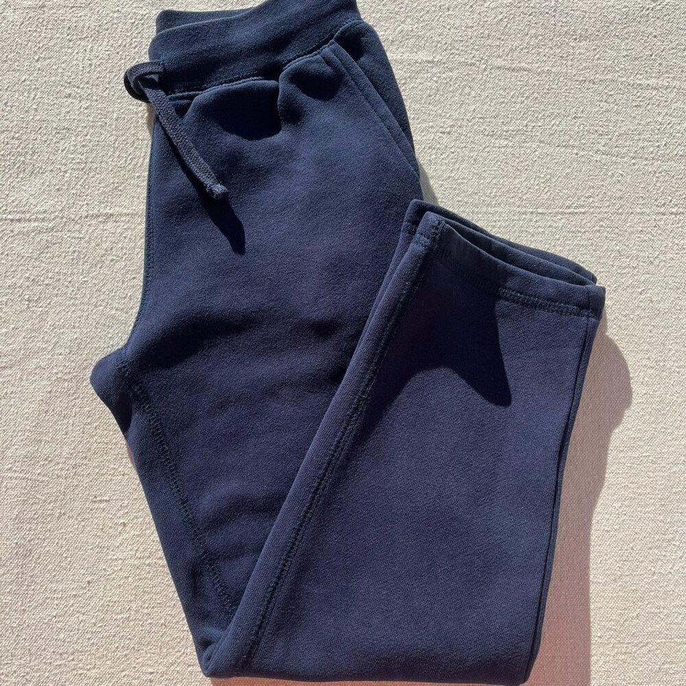 Primary Cozy Fleece Sweatpants, Size 6, Navy, VGUC